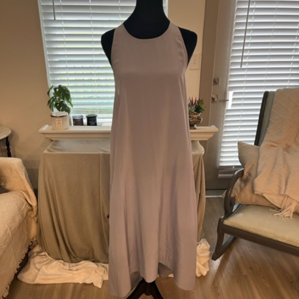 *SOLD* Acrobat Silk Long Dress Dust Blue